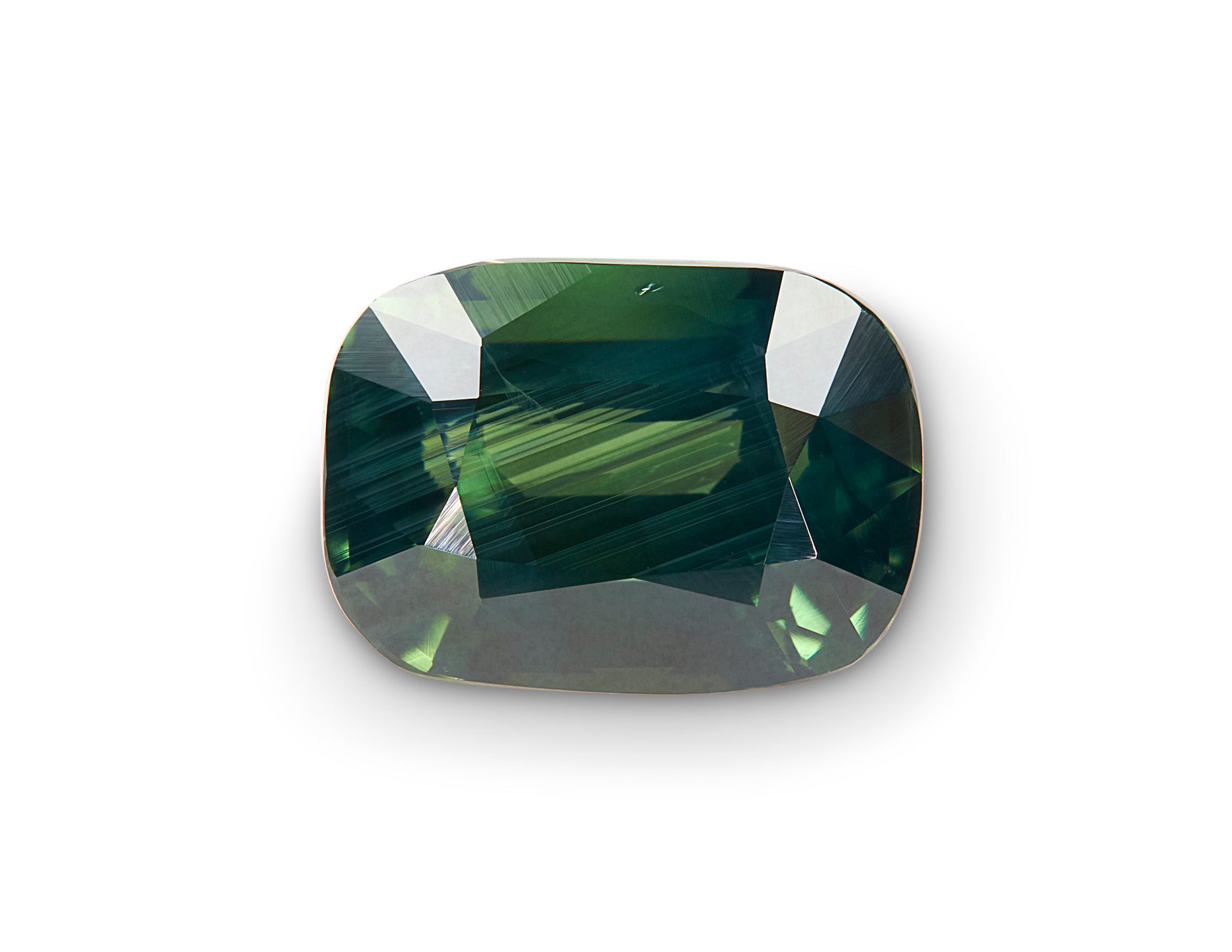 2.56ct Green Sapphire Cushion Cut