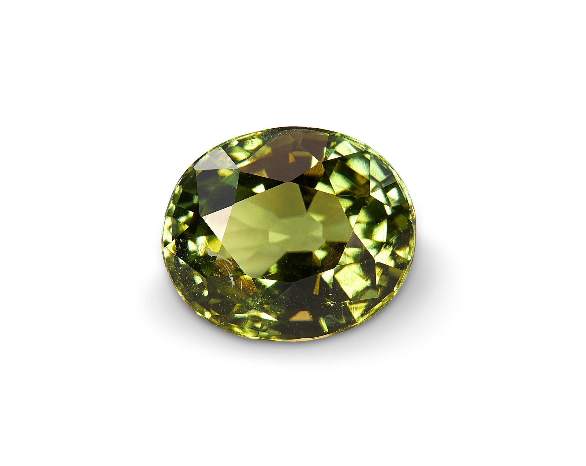 2.56ct Olive Green Tourmaline Oval Cut