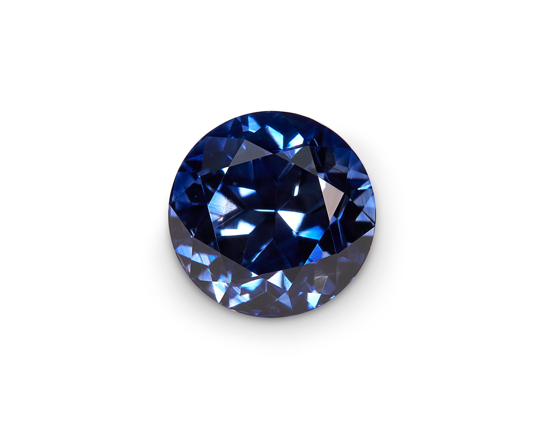 2.58ct Blue Sapphire Round Cut Sri Lanka Origin