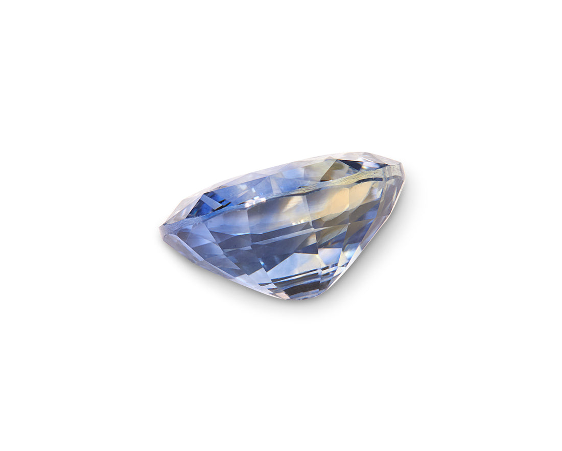 3.62ct Pastel Blue Sapphire Round Brilliant Cut