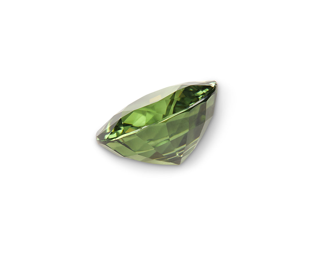 2.70ct Green Sapphire Round Brilliant Cut