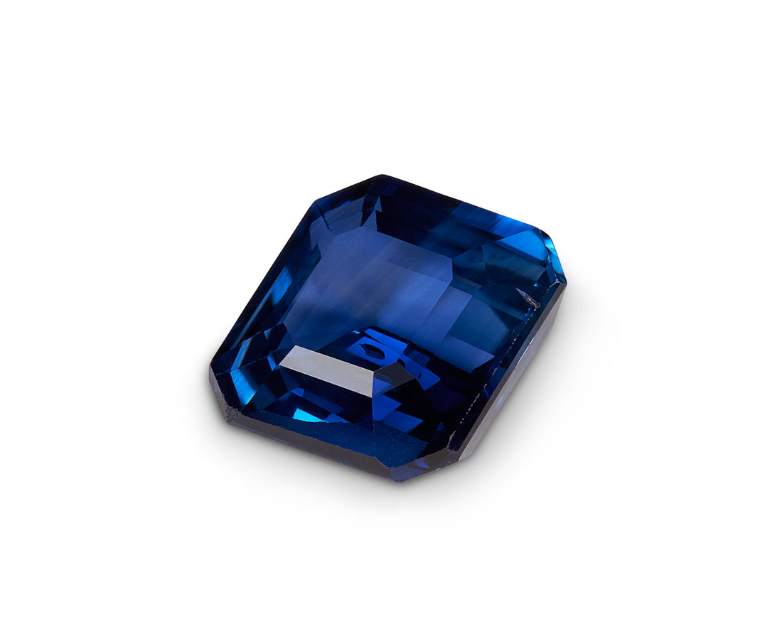 2.78ct Royal Blue Sapphire Emerald Cut