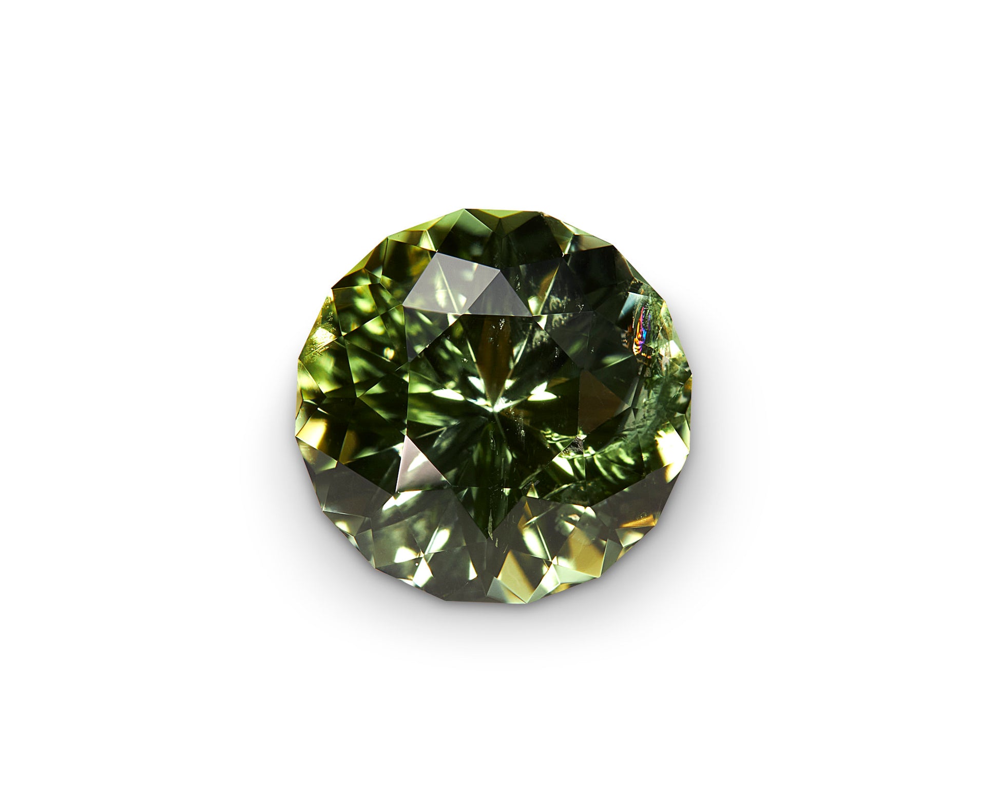 2.80ct Green Congo Tourmaline Round Cut