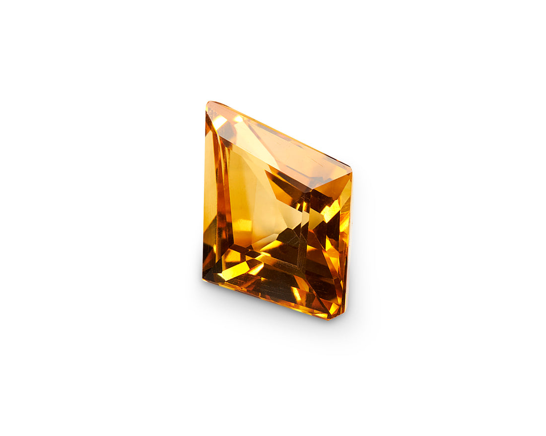 2.92ct Citrine Kite Cut Cambodia Origin