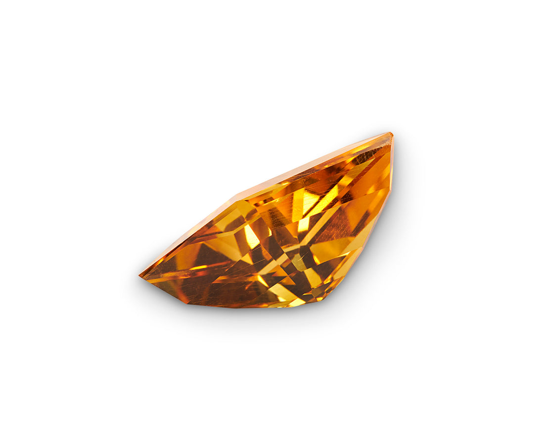 2.92ct Citrine Kite Cut Cambodia Origin