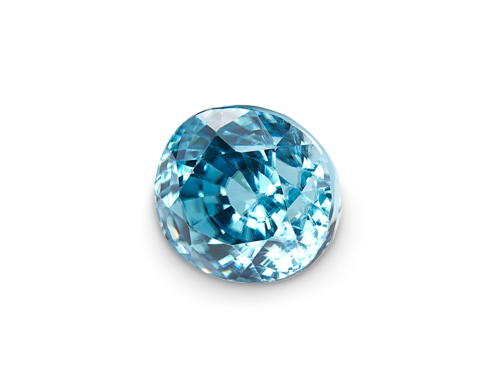 2.92ct Cambodia Blue Zircon Oval Cut