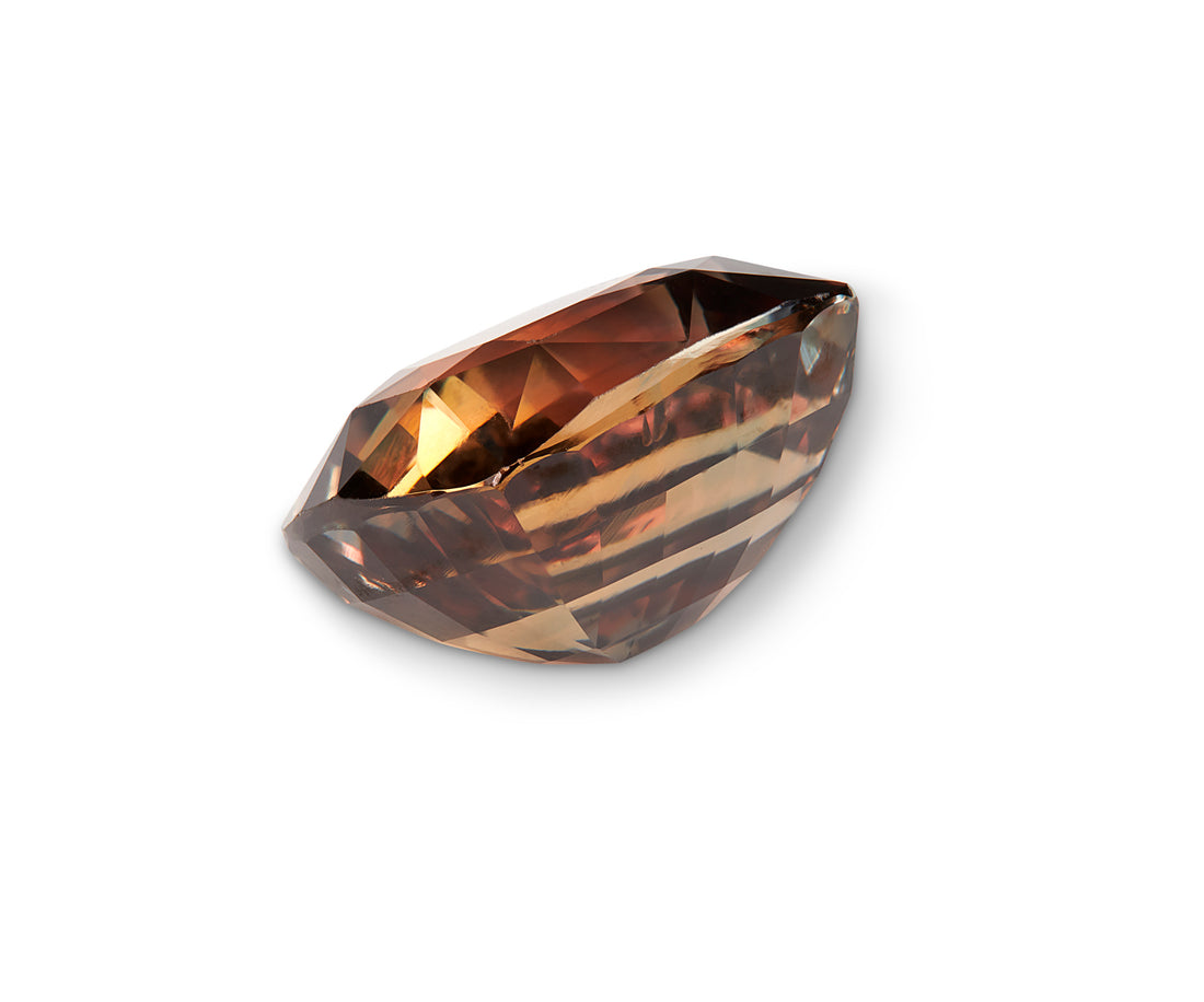 6.33ct Brown Sapphire Cushion Cut Unheated