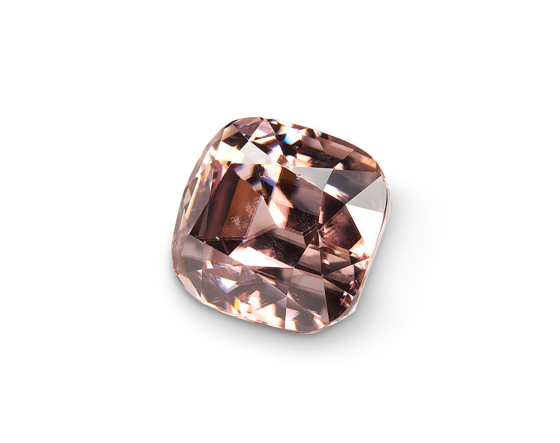 3.01ct Pale Chestnut Zircon Cushion Cut