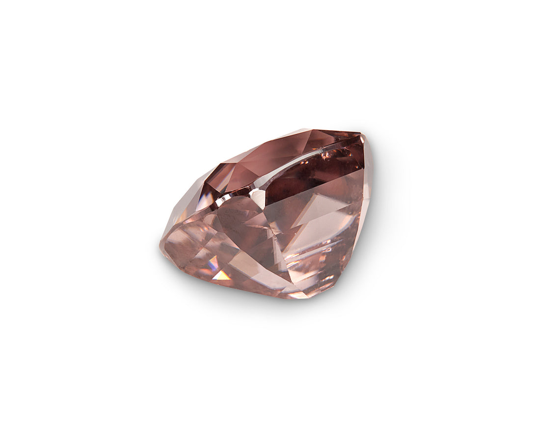 3.01ct Pale Chestnut Zircon Cushion Cut