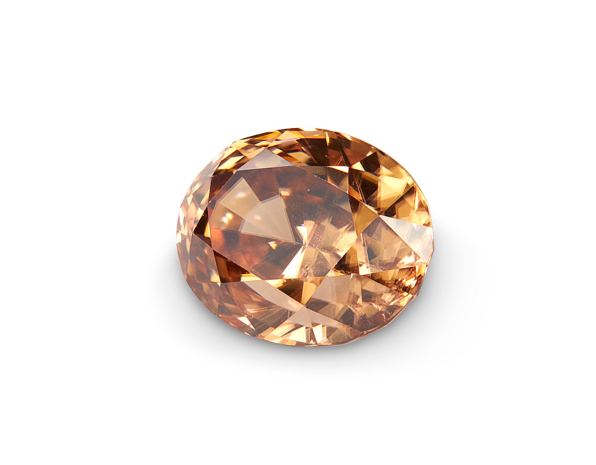 3.13ct Champagne Zircon Oval Cut