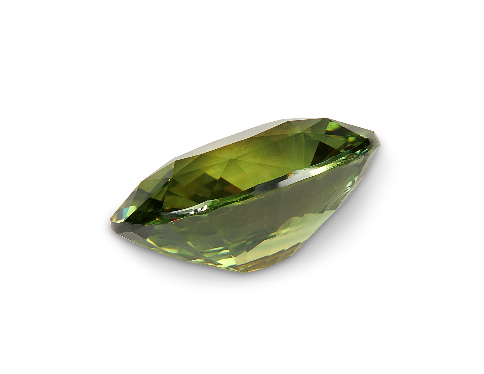 3.14ct Green Sapphire Oval Cut