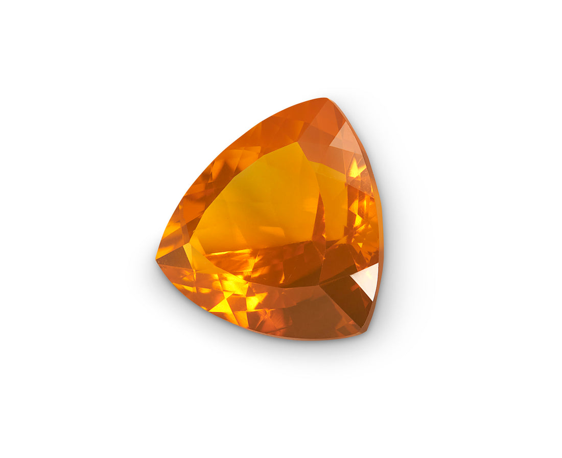 3.32ct Mexican Fire Opal Trillion Cut