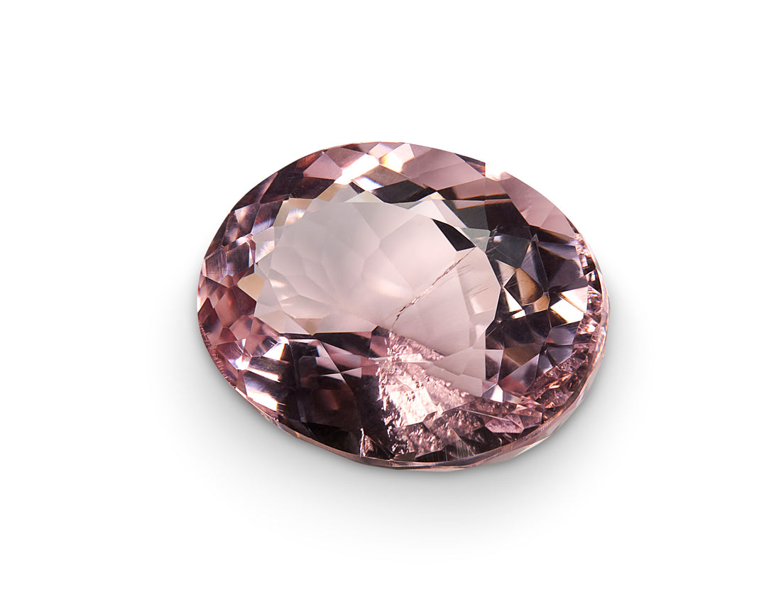 3.42ct Pink Morganite Oval Cut Brazil Origin