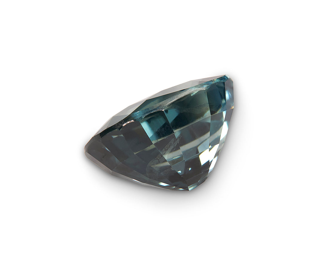 3.44ct Teal Blue Sapphire Oval Cut