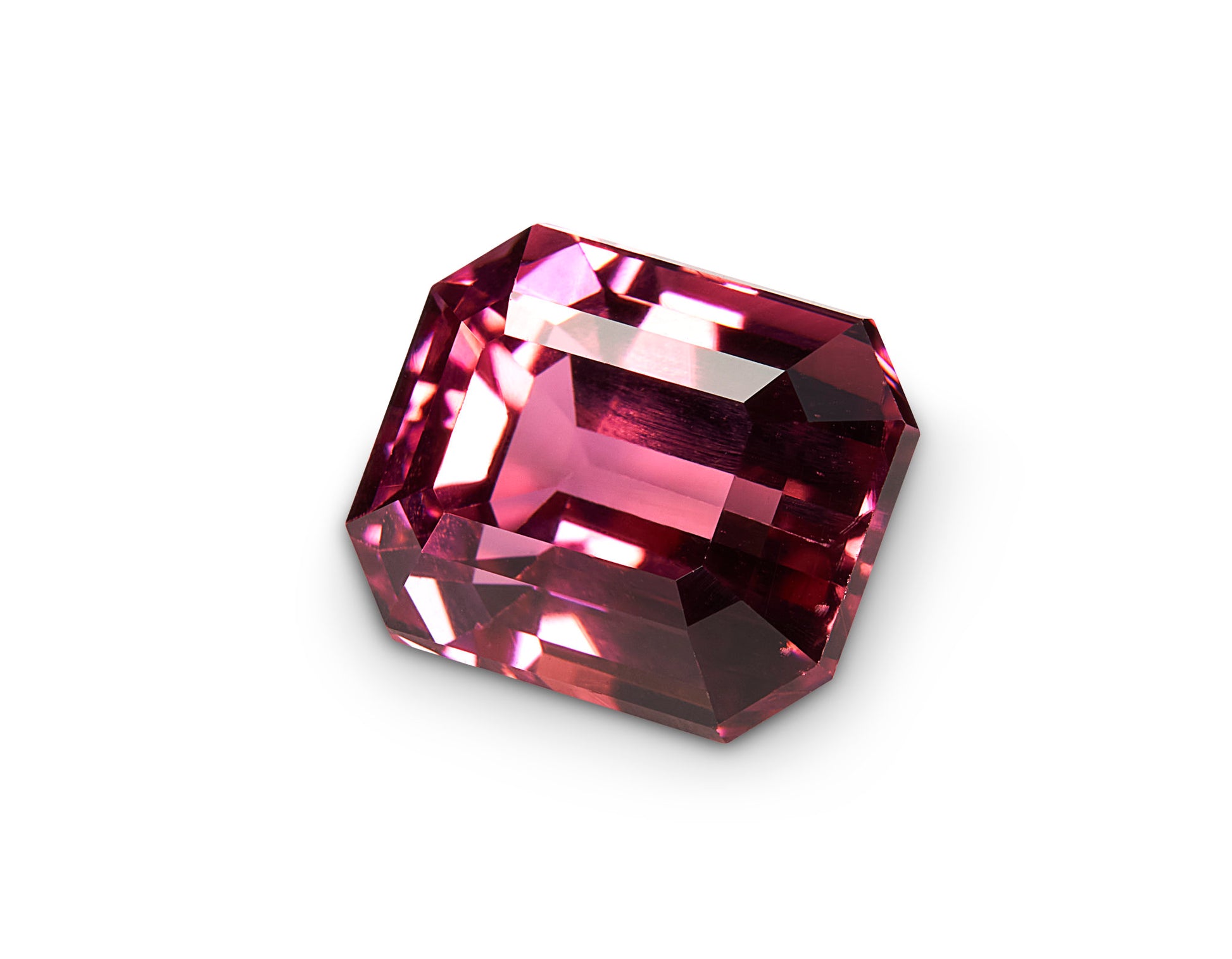 3.51ct Pink Tourmaline Emerald Cut