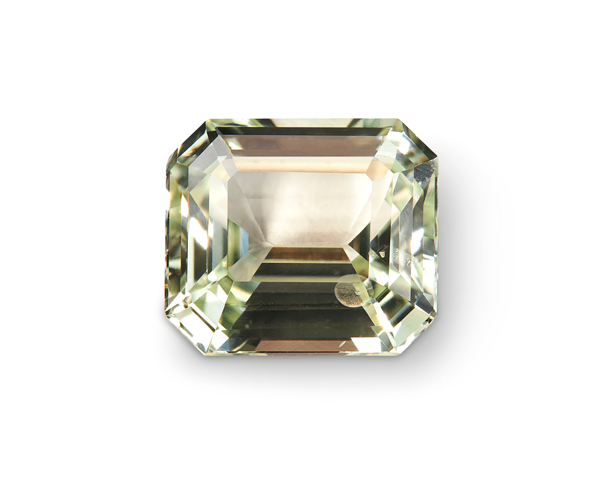 3.55 Mint Green Sapphire Emerald Cut