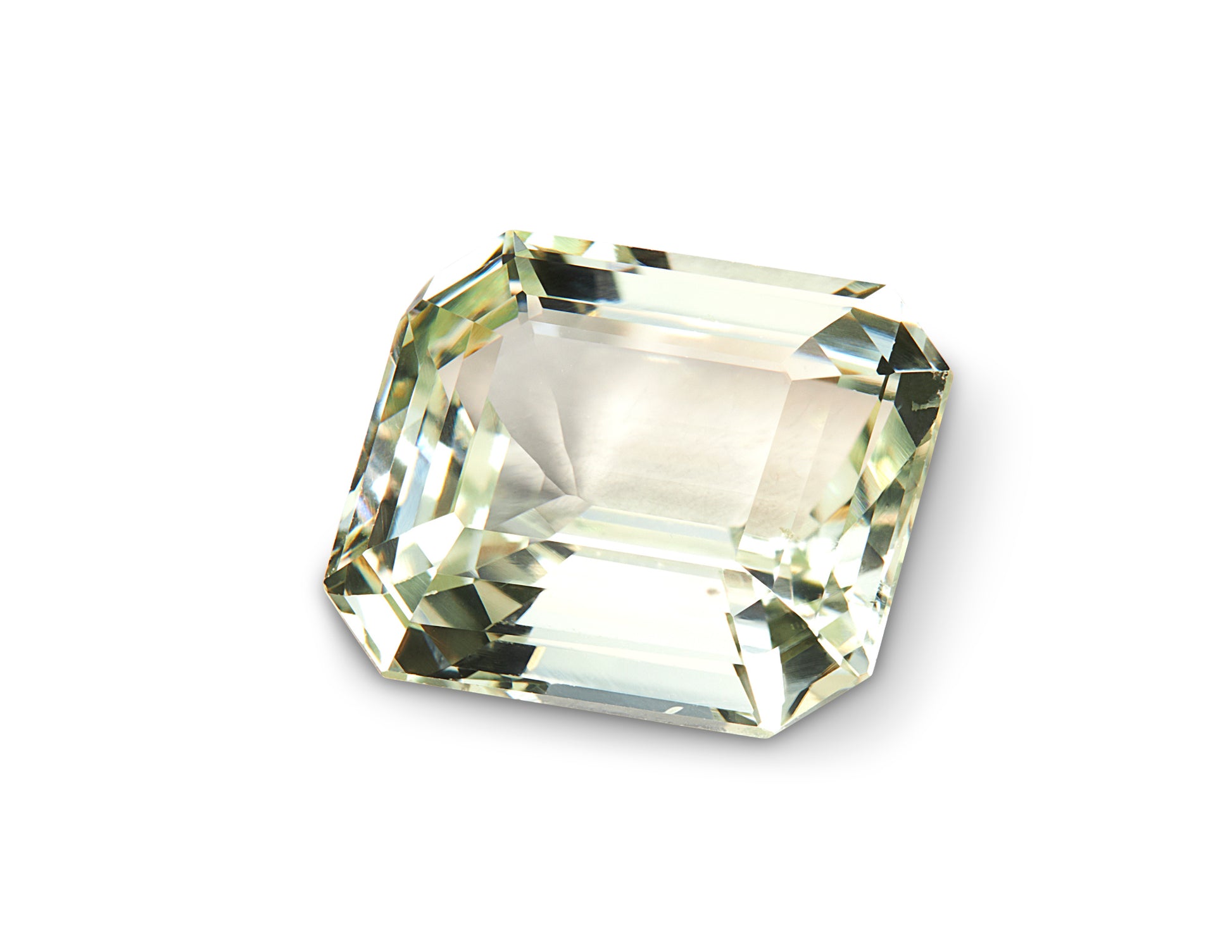 3.55 Mint Green Sapphire Emerald Cut