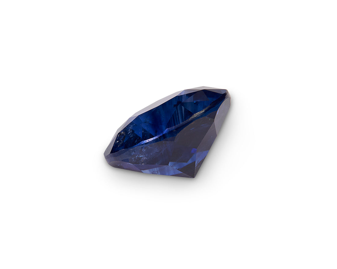 3.58ct Ceylon Cornflower Blue Sapphire Round Brilliant Cut Sri Lanka Origin
