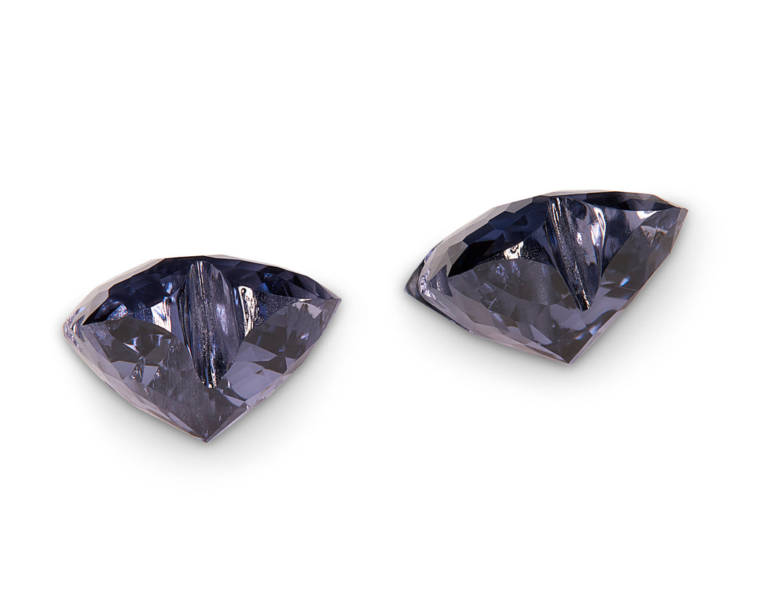 3.60ct Blue Spinel Butterfly Cut Pair