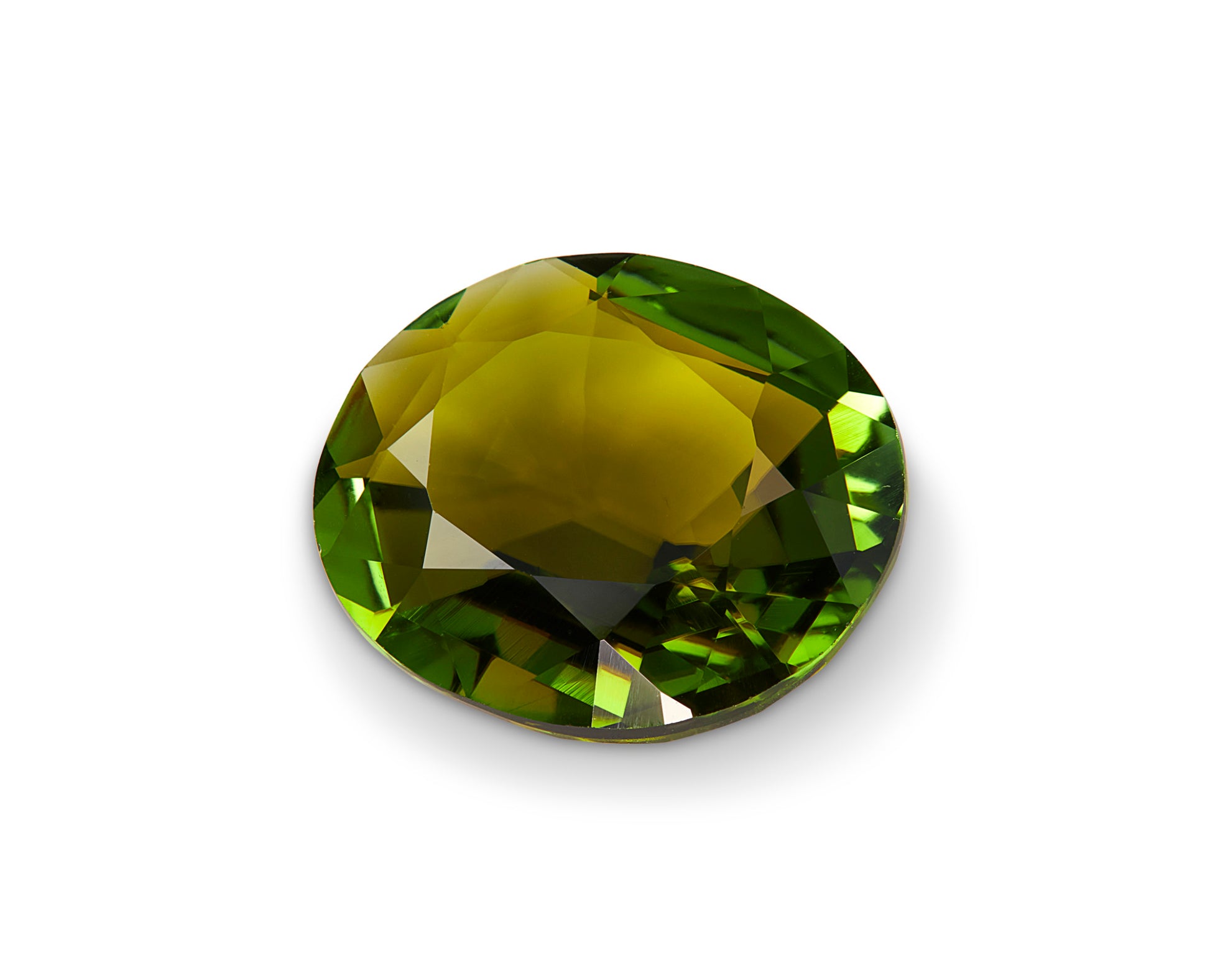 3.98ct Olive Green Tourmaline Oval Cut