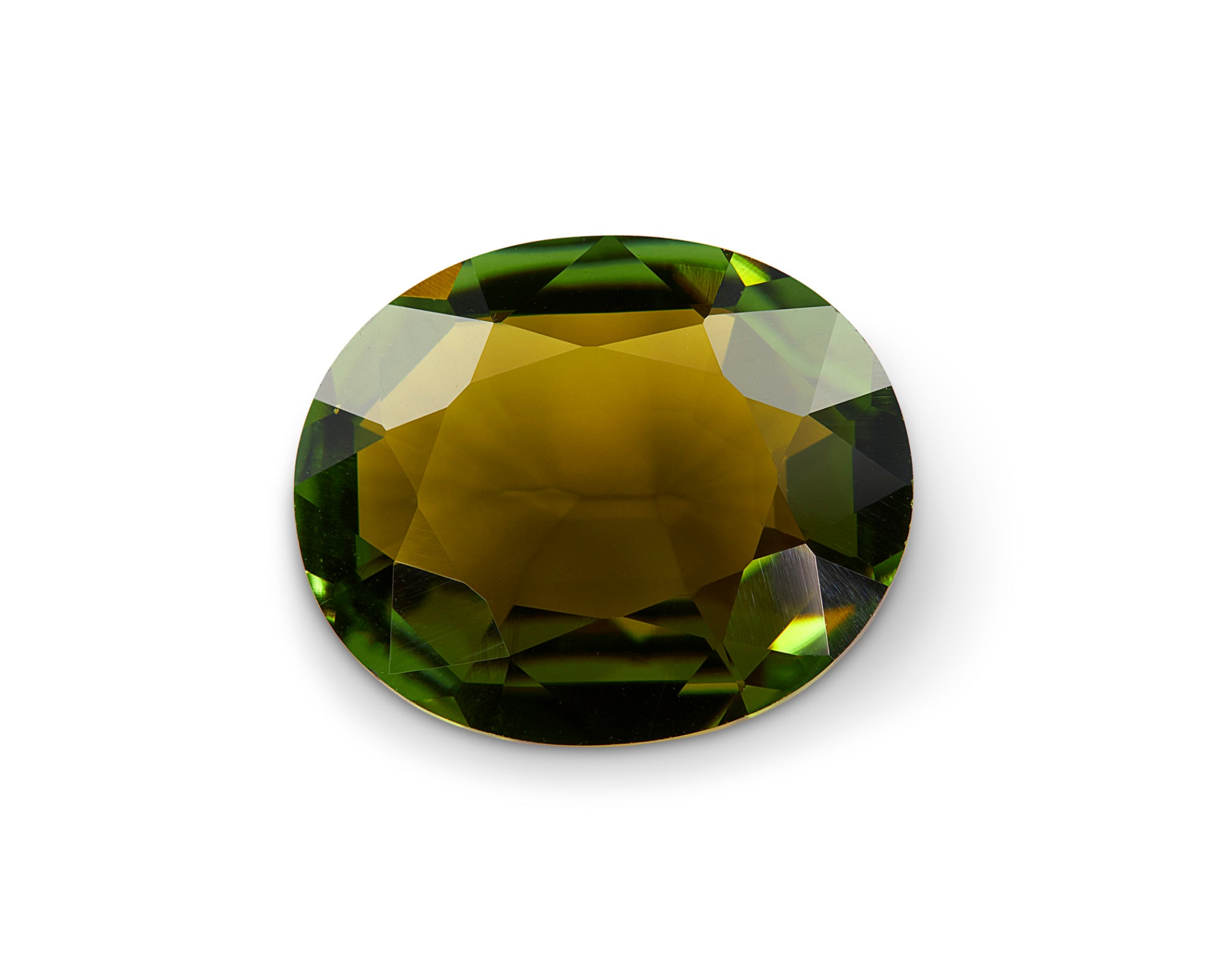 3.98ct Olive Green Tourmaline Oval Cut