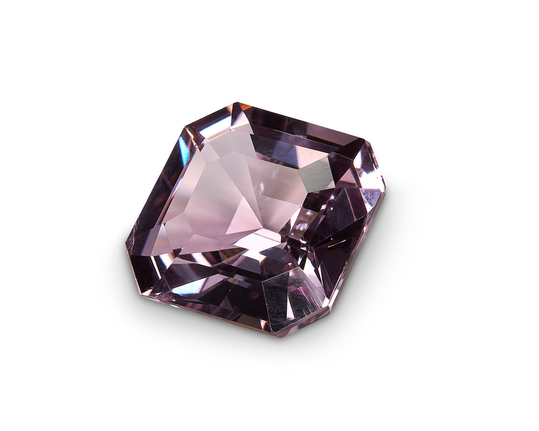 4.02ct Mauve Spinel Emerald Cut Burma Origin