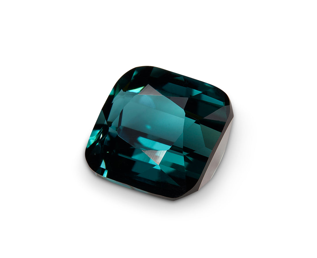 4.40ct Lagoon Blue Tourmaline Cushion Cut Afghanistan Origin