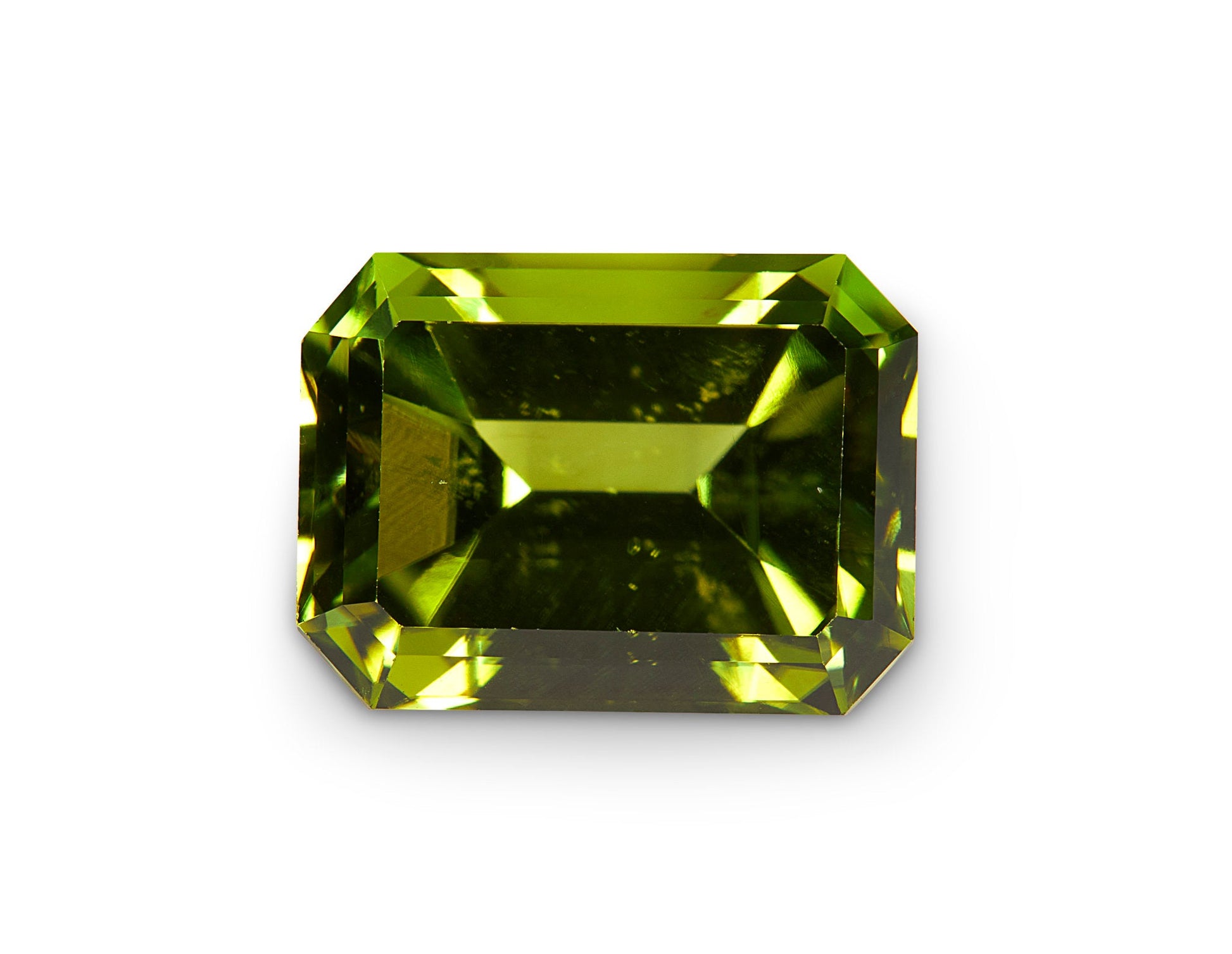 4.45ct Peridot Emerald Cut Pakistan Origin