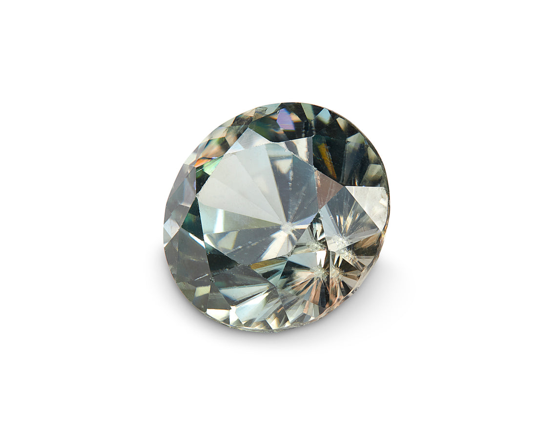 4.48ct Bi Colour Zircon Round Brilliant Cut