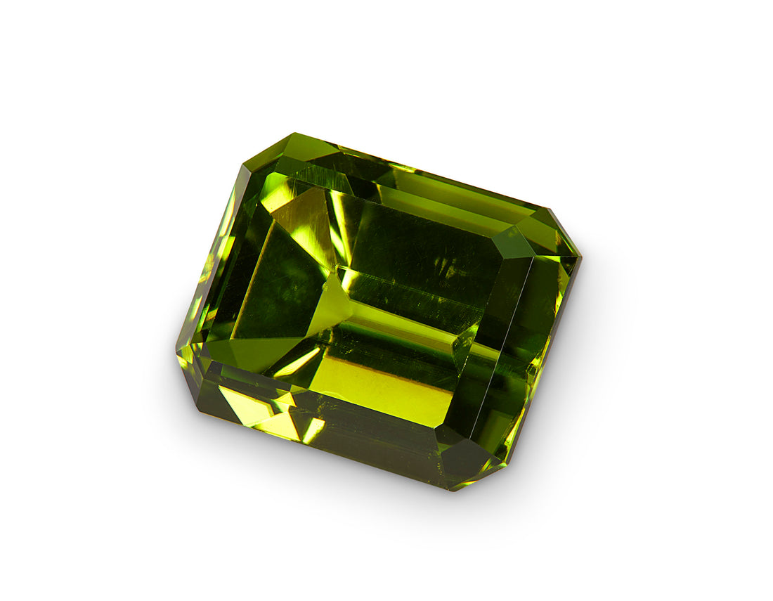 5.12ct Peridot Emerald Cut Pakistan Origin