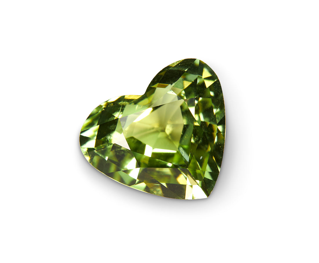 5.67ct Green Tourmaline Heart Shape