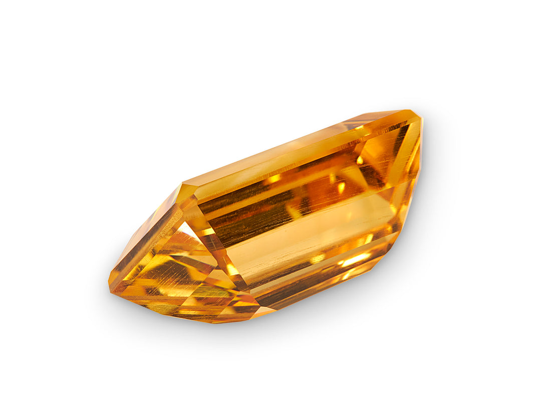 5.80ct Cambodia Yellow Citrine Emerald Cut