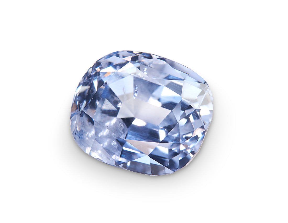 5.82ct Pastel Blue Sapphire Cushion Cut Sri Lanka Origin