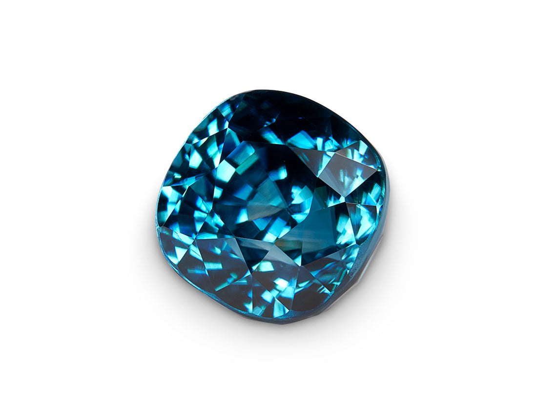 5.91ct Cambodian Blue Zircon Cushion Cut