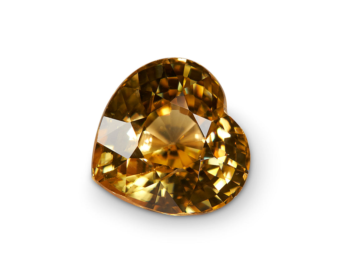 6.03ct Golden Zircon Heart Shape 