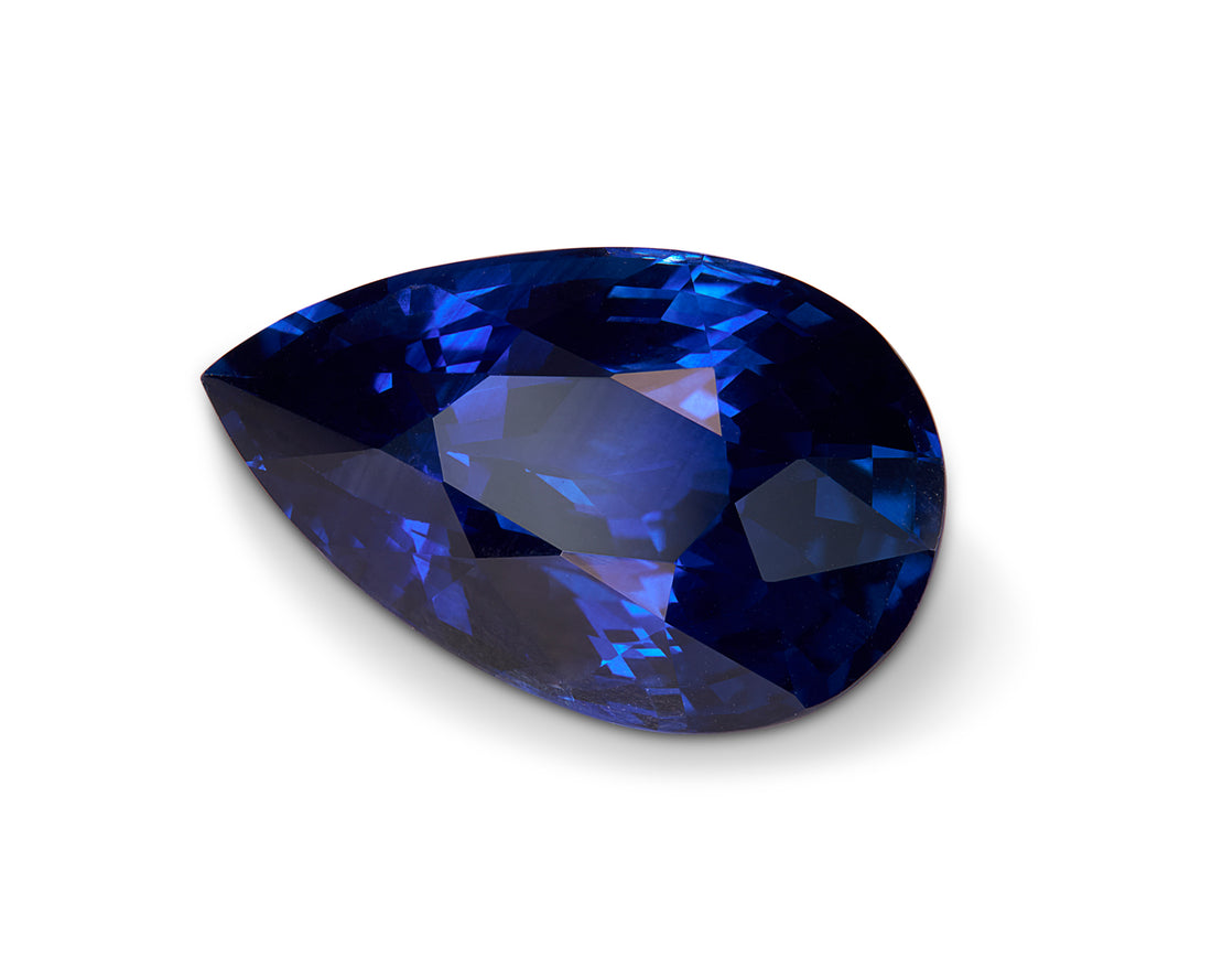 6.10ct Royal Blue Sapphire Pear Shape Sri Lanka Origin