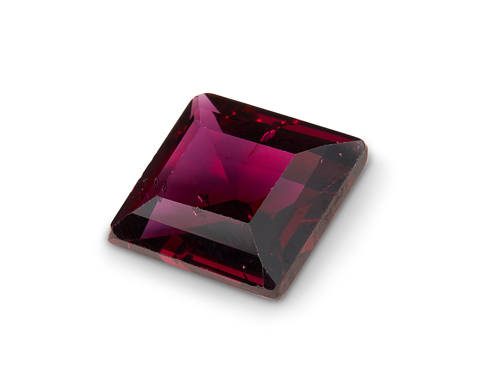 6.25ct Rhodolite Red Garnet Emerald Cut