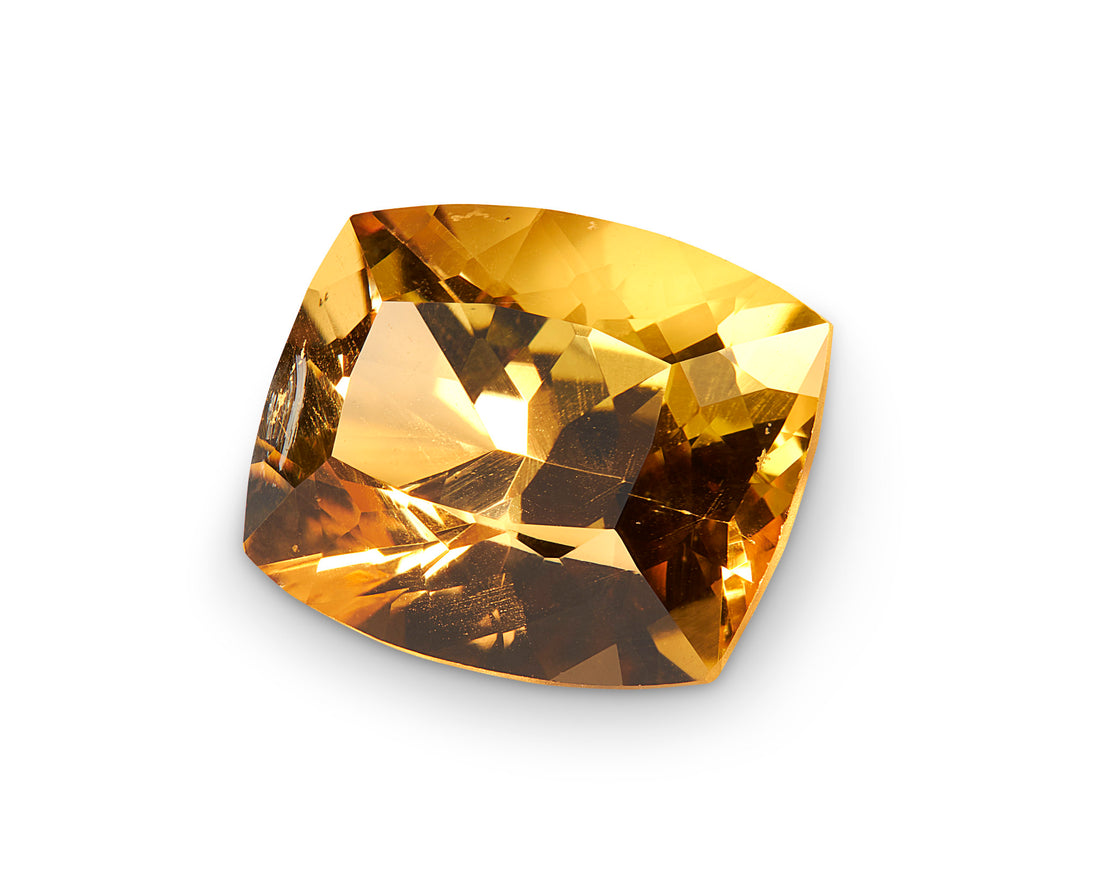 6.43ct Imperial Topaz Cushion Cut Brazil Origin