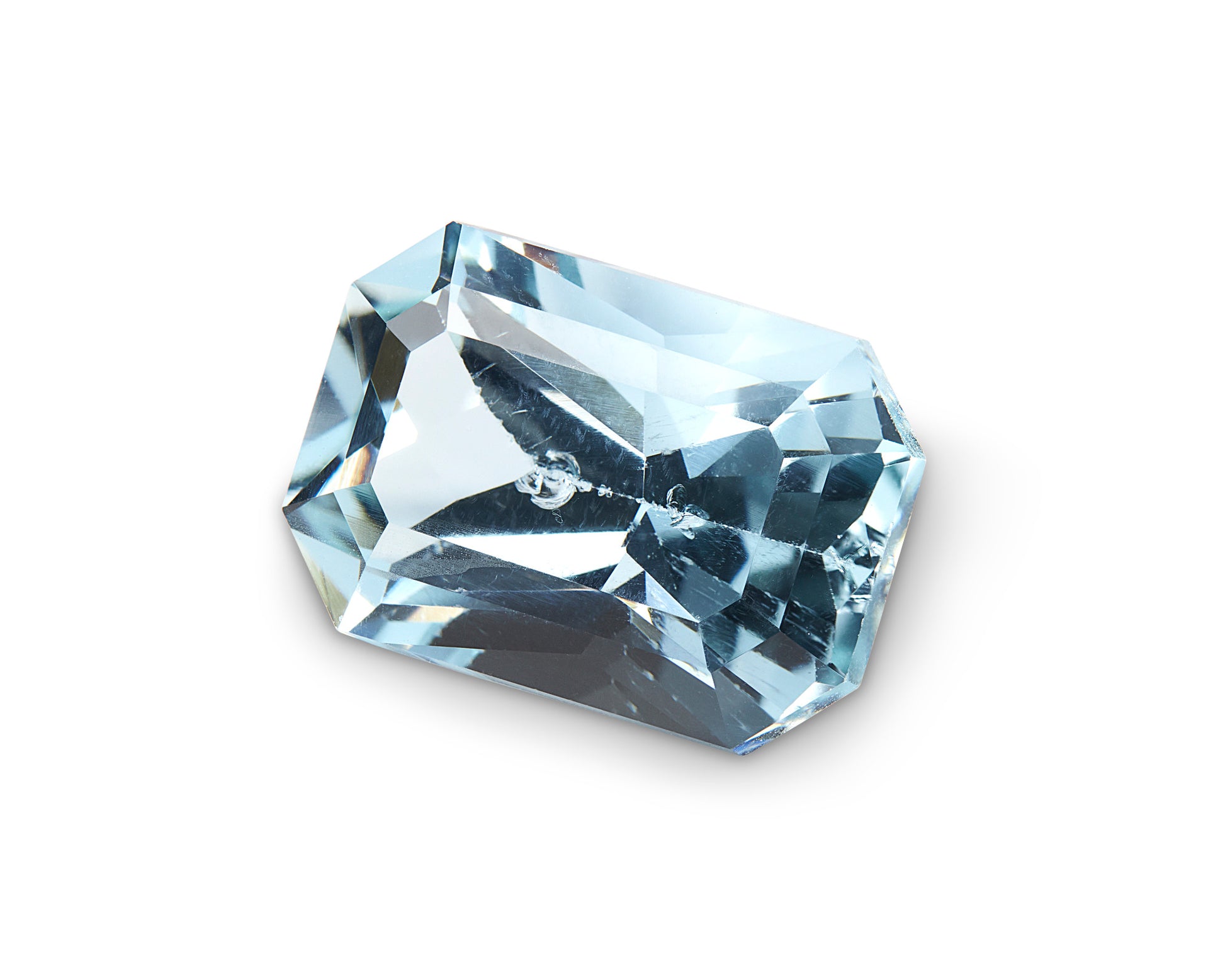 6.80ct Aquamarine Emerald Cut Brazil Origin