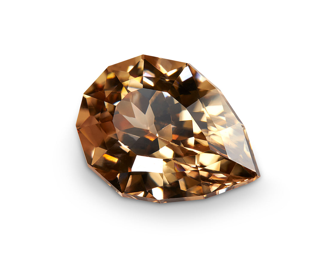 6.90ct Champagne Zircon Pear Cut