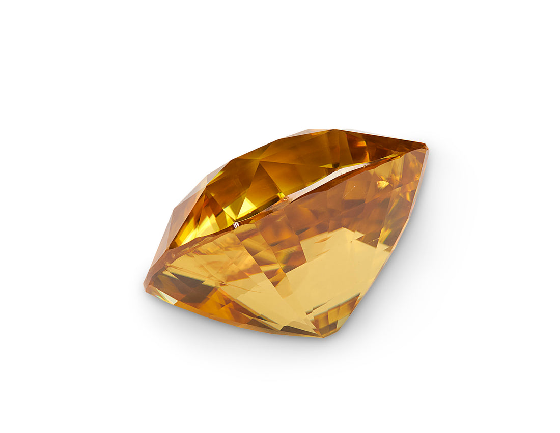 7.20ct Golden Yellow Zircon Cushion Cut Sri Lanka Origin