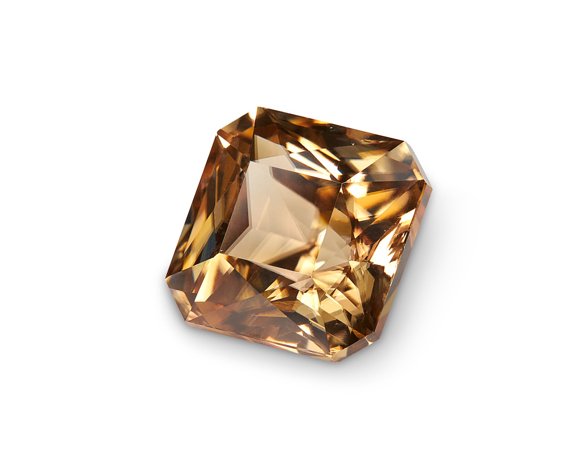 7.53ct Peach Zircon Asscher Cut Sri Lanka Origin