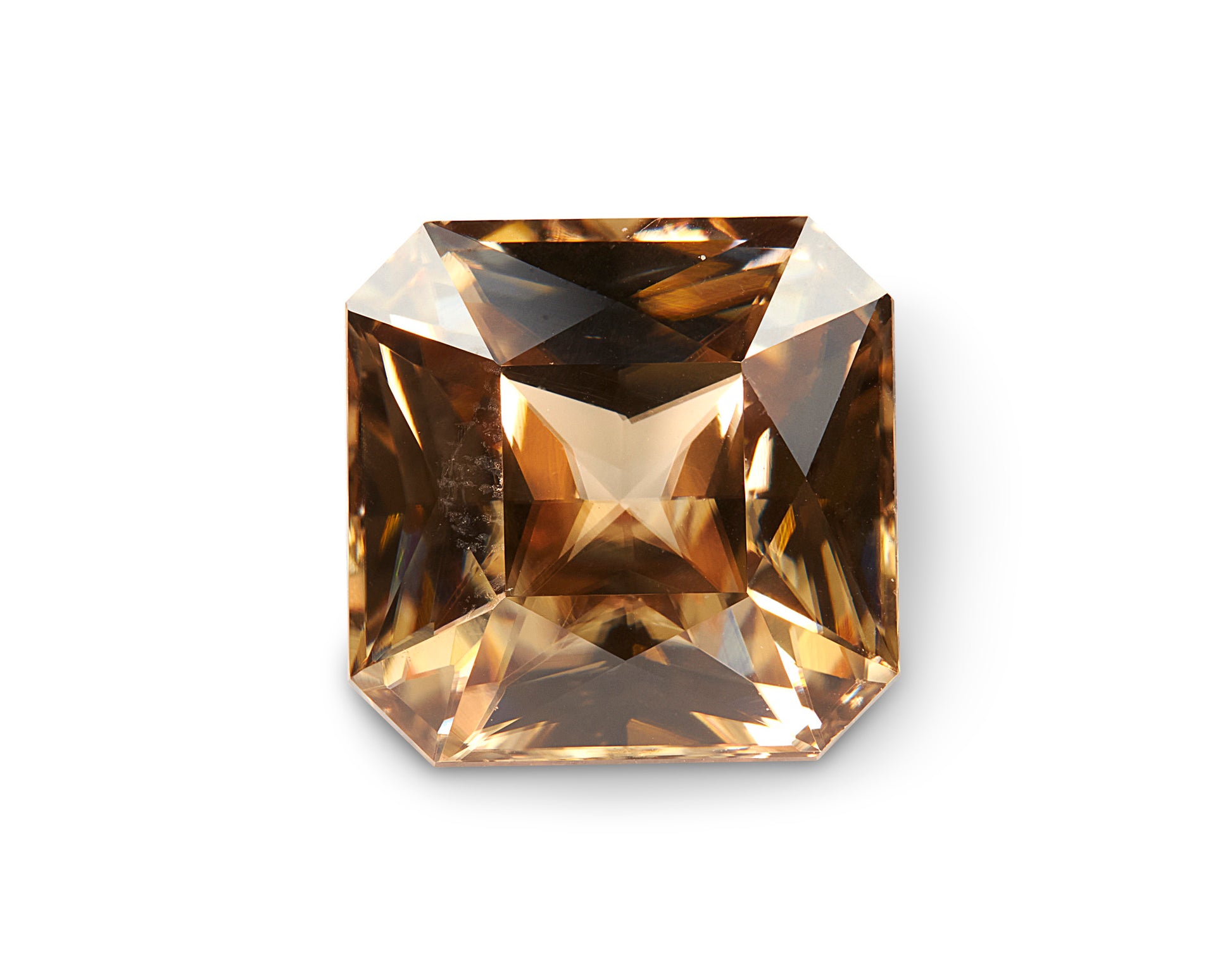 7.53ct Peach Zircon Asscher Cut Sri Lanka Origin