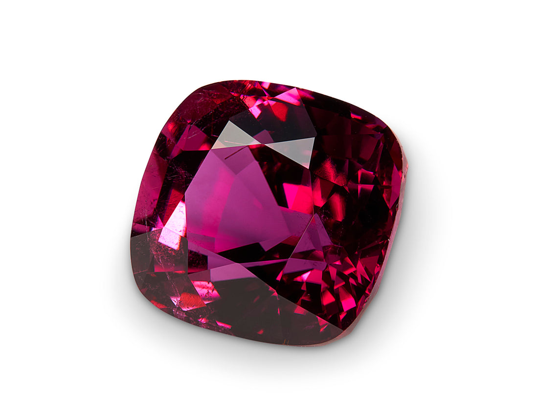 8.04ct Rubellite Tourmaline Cushion Cut