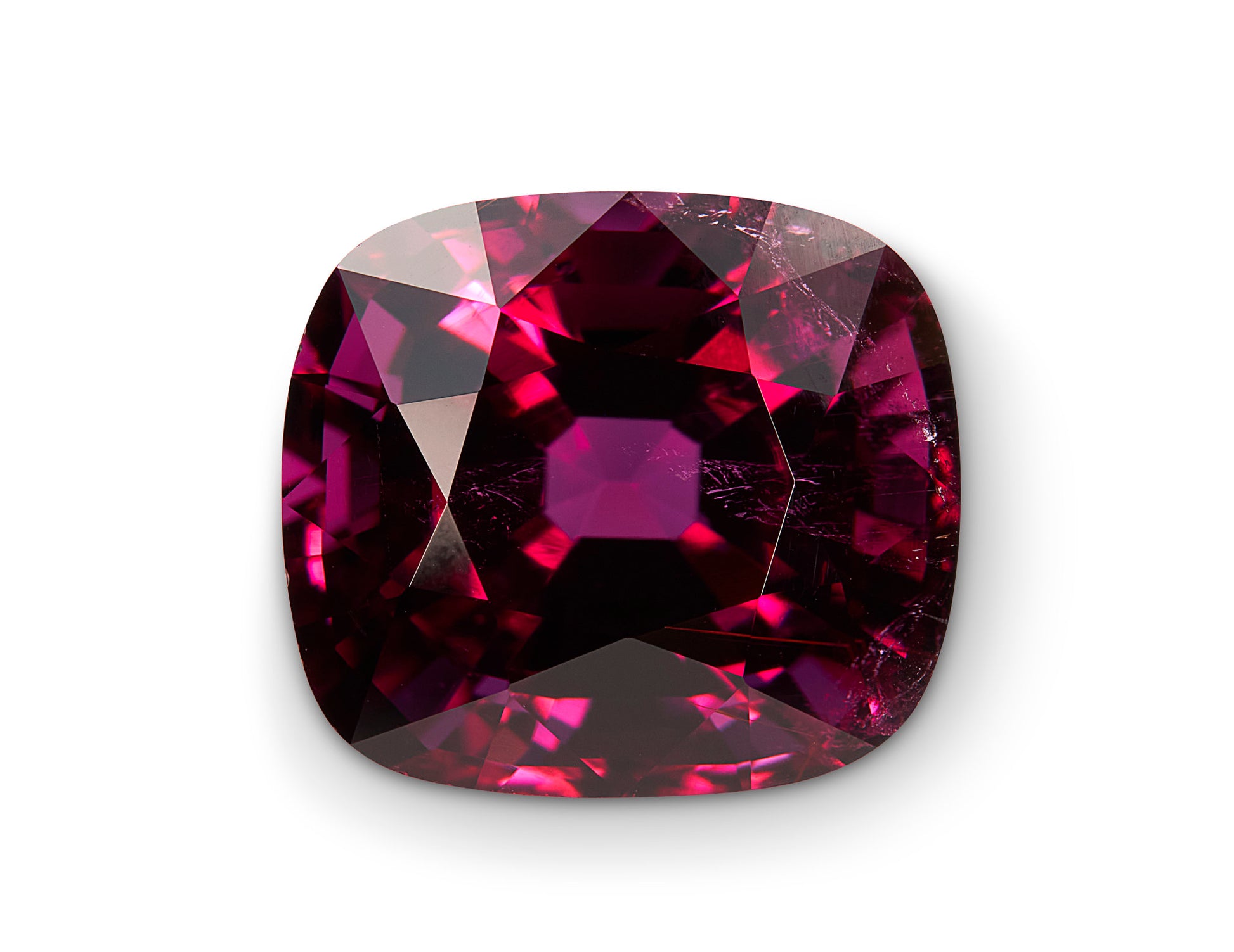 8.04ct Rubellite Tourmaline Cushion Cut