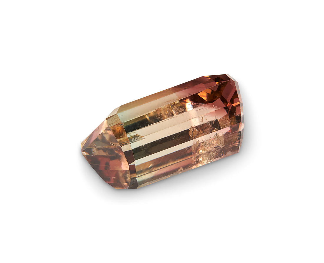 8.63ct Watermelon Tourmaline Emerald Cut Africa Origin