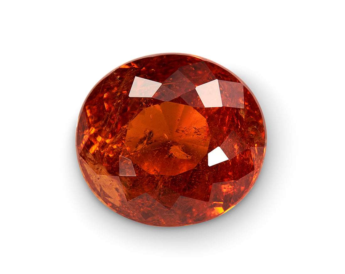 8.67ct Spessartite Orange Garnet Oval Cut