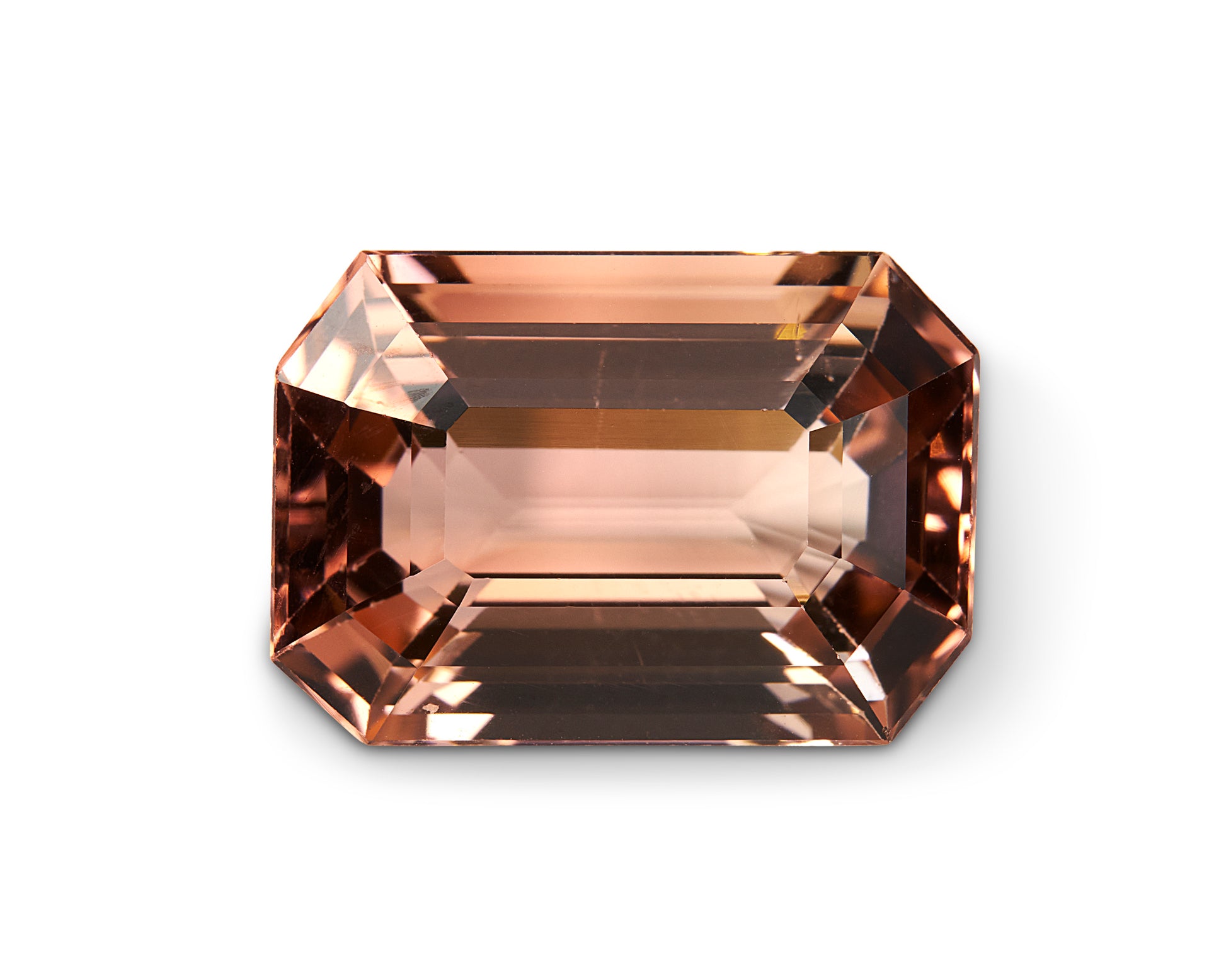 8.89ct Peach Pink Tourmaline Emerald Cut