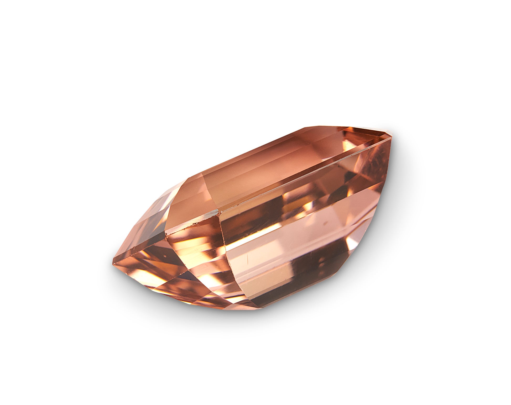 8.89ct Peach Pink Tourmaline Emerald Cut