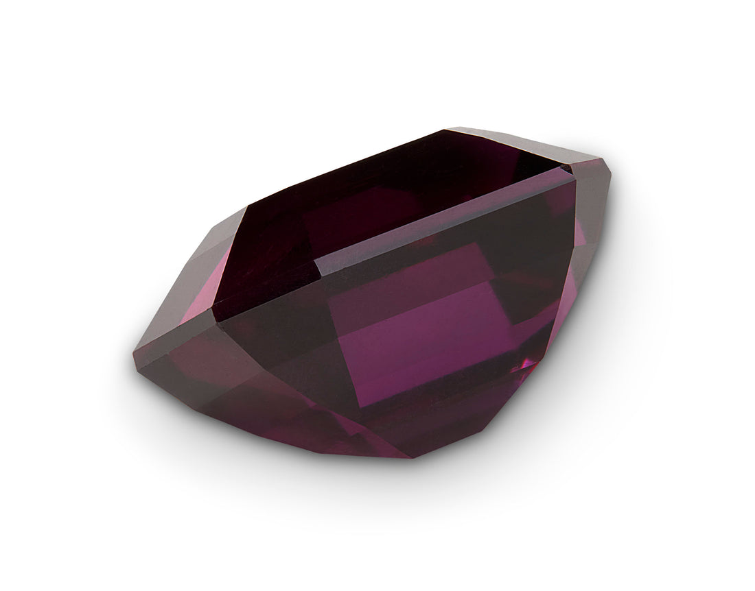 9.62ct Rhodolite Garnet Emerald Cut